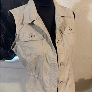 Christopher & Banks Women's Tan Vest